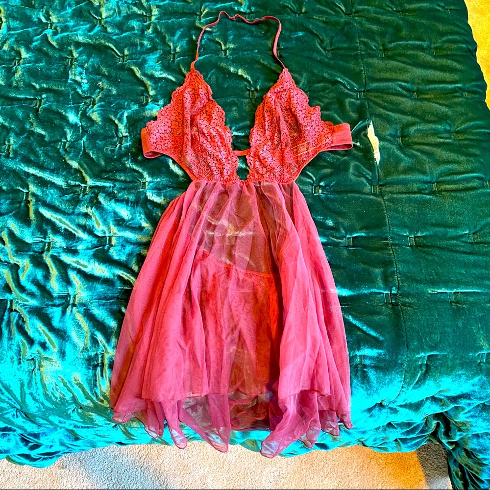 Victoria’s Secret Lingerie Dress - Dark Red
